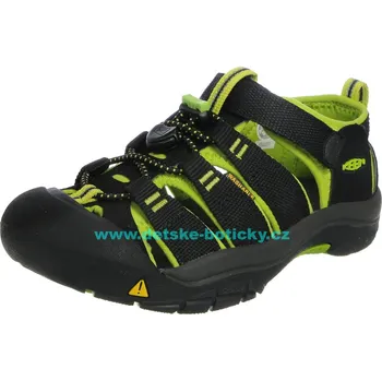 Chlapecká obuv KEEN Newport H2 Black/lime green 109942 109965 31