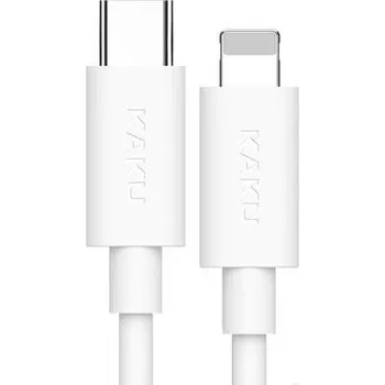 Datový kabel Datový kabel USB typu C PD na iPhone Lightning 2,1A 1m KAKU s rychlým nabíjením (KSC-238) bílý