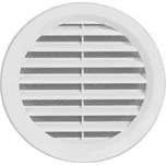 Haco Větrací mřížka kruhová se síťovinou 10 cm bílá