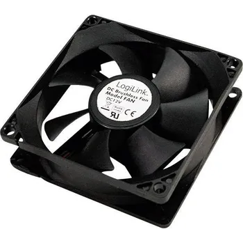 PC ventilátor LogiLink FAN103 PC větrák s krytem černá (š x v x h) 120 x 120 x 25 mm