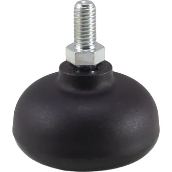 Pojezdové kolečko Nábytkový plastový kluzák průměr 50mm, závit M8x16, nosnost 30 kg - KB50-M8