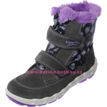 Dívčí polobotky Superfit 3-00015-20 Icebird grau/lila 26