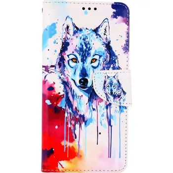 Pouzdro na mobilní telefon Pouzdro Xiaomi Poco X3 knížkové Kresba vlka (kryt neboli obal na Xiaomi Poco X3)