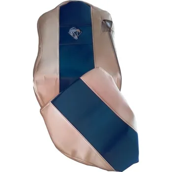 Potah sedadla Autopotahy kožené pro MERCEDES MP IV/V, od 2011 do 2021 béžovo-modrá barva (č. 122)