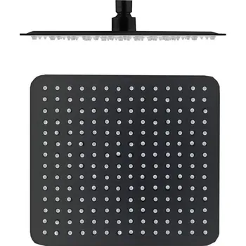 Sprchová hlavice Hlavová sprcha, černá, 300x300 mm KS0004CMAT