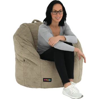 Sedací pytel Sedací vak, světlehnědá látka, ALMERO