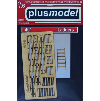 Plastikový model Plusmodel 1/35 Ladders (laser cut wood)