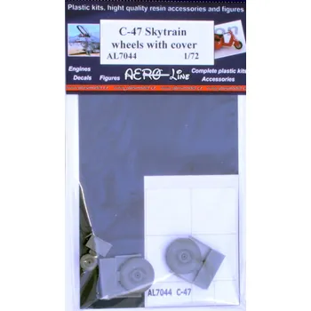 Plastikový model Plusmodel 1/72 Wheels C-47 Skytrain - with cover