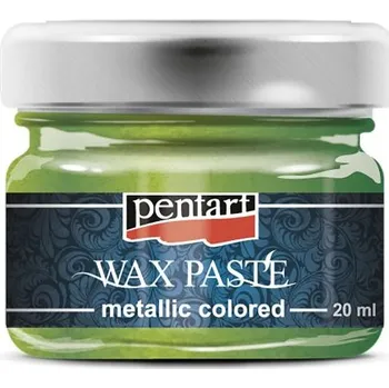 Speciální výtvarná barva Pentart Vosková pasta barevná metalická PENTART 20 ml ZELENÁ