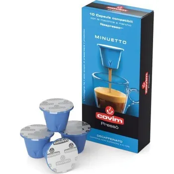 Covim Minuetto pro Nespresso bezkofeinové 10 ks