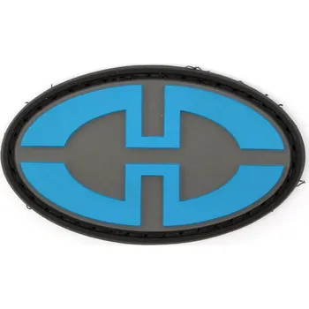 Nášivka Silverback PVC 3D nášivka "Desert Tech" - modrá/šedá