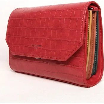 Kabelka Dámská pevná crossbody kabelka David Jones 6524-1 červená | KaelkyproVas.cz