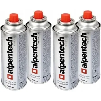 Plynová kartuše Náhradní kartuše pro plynový vařič nebo ohřívač - 4ks