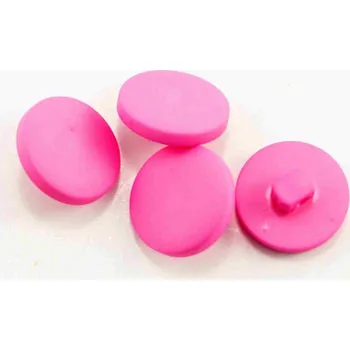 Knoflík Knoflík se spodním přišitím - ostře růžová - průměr 1,5 cm