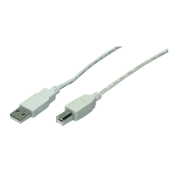 Kabel do PC  LogiLink Kabel USB USB 2.0 a až b 2x zástrčka, šedá, 2m