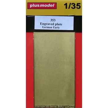 Plastikový model Plusmodel 1/35 Engraved plate - German early (PE set)