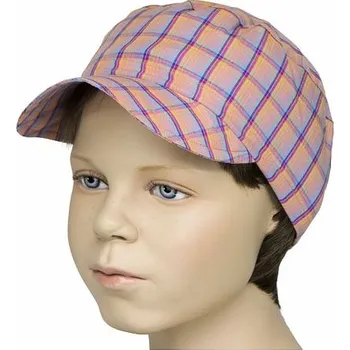 Čepice Fantom Slabá letni čepice-bekovka, ORANŽOVÁ+barevná kostka velikost: 52