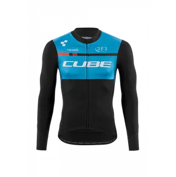 cyklistický dres Cube dres TEAMLINE s dlouhým rukávem - M