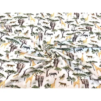 Bavlněný úplet safari