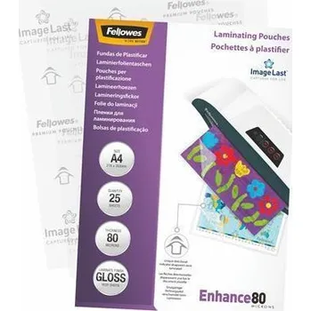 Laminovací fólie Laminovací fólie, lesklá, 80 micron, A4, FELLOWES