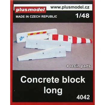 Plastikový model Plusmodel 1/48 Roadblocks - long (4 resin parts)