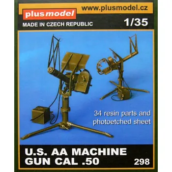 Plastikový model Plusmodel 1/35 U.S. Machine Gun cal .50 AA
