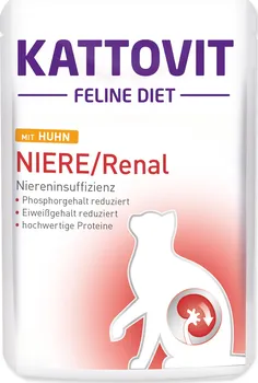 Krmivo pro kočku KATTOVIT Niere/Renal kapsička kuřecí 85 g