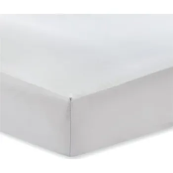 Prostěradlo Šedé prostěradlo z bavlněného saténu Bianca Classic, 135 x 190 cm ID_1387985