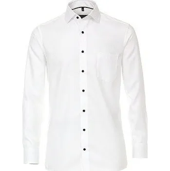 Pánská košile Pánská košile Casa Moda Comfort Fit bílá se strukturou dlouhý rukáv vel. 48 - 56 (3XL - 7XL) - 54