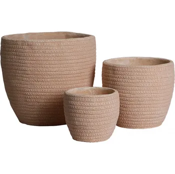 Obal na květináč Obal beton pr.11,5cm sv.růžová (799590)