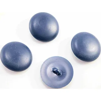 Knoflík Knoflík se spodním přišitím - modrošedá tmavá - průměr 3 cm