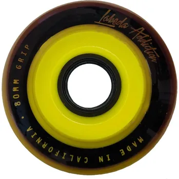 Příslušenství pro in-line Kolečka do kolečkových bruslí Labeda Addiction Grip Velikost: 80mm, Tvrdost: X-Soft