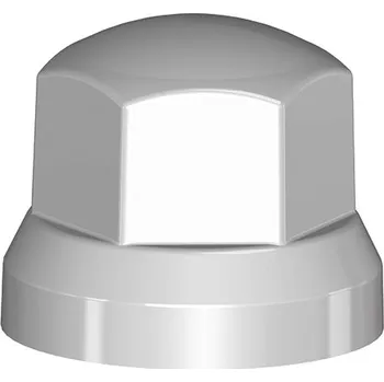 Plechové kolo Krytka matice kola plastová šedá nízká, výška 41 mm, velikost matice 32