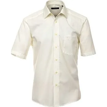 Pánská košile Pánská košile Casa Moda Comfort Fit béžová krátký rukáv vel. 49 - 56 (4XL - 7XL) Casa Moda - 50