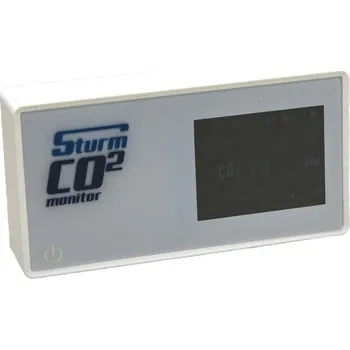 STURM CO2 monitor - základní měřič CO2, vhkosti a teploty (STURM CO2 monitor- designový a moderní měřič CO2, teploty a vlhkosti v místnosti.)