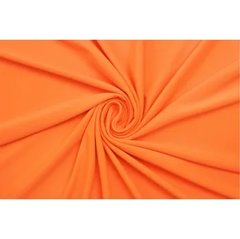 Úplet polyester elastický - Zářivě oranžový