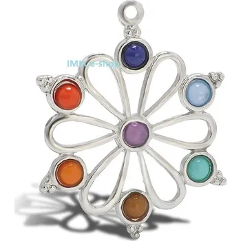 Přívěsek Čakrový přívěšek Květina s korálky