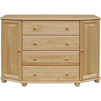 Komoda Komoda Classic 166, KB Výběr moření: Ořech, Druh dřeva: Borovicový masiv