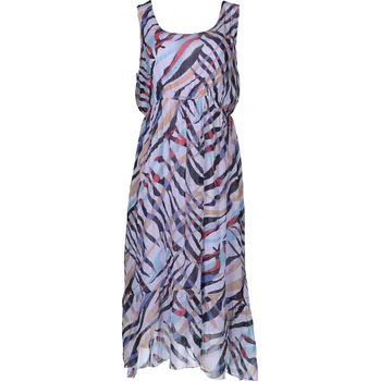 Dámské šaty Šaty 9154 hedvábí barva: žlutá, velikost: UNI