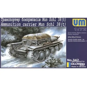 Plastikový model Unimodel 1/72 Amm.Truck on base Light Tank PzKpfw 38(t)