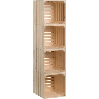 regál Smrkový regál z bedýnek