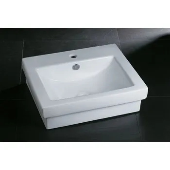 Umyvadlo Rozměr: 540x450x155mmKeramické umyvadlo s bílou glazurou. (bss73