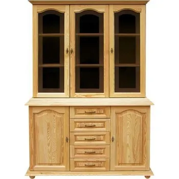 Knihovna Vitrína Venice 07, KB Výběr moření: Olše, Druh dřeva: Borovicový masiv