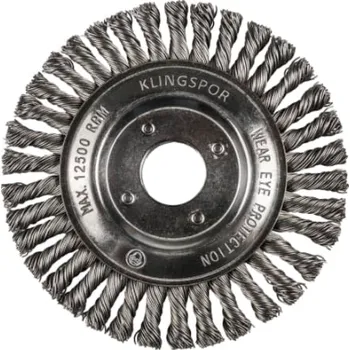 Kotoučový drátěný kartáč brp 600 z, copánkový, 115mm, ocel