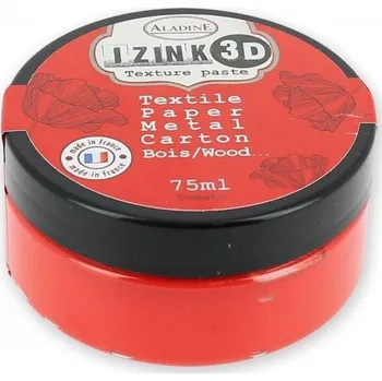 Speciální výtvarná barva Izink pasta 3D, 75 ml - Tomato, červená