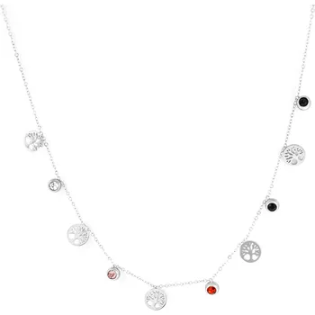 Řetízek BRUNOshop.cz Náhrdelník STROM ŽIVOTA s kamínky BAREVNÝ