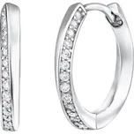 Silvego Okouzlující kruhové náušnice se zirkony Eleanor QRE148 + 2 měsíce na vrácení zboží