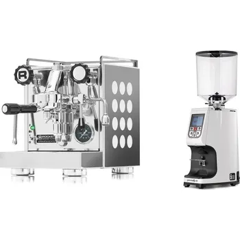 Kávovar Rocket Espresso Appartamento, white + Eureka Atom Specialty 75,…