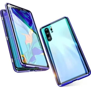 Pouzdro na mobilní telefon Beweare Magnetický oboustranný kryt s tvrzeným sklem na Xiaomi Redmi 9T / Poco M3 - modrý