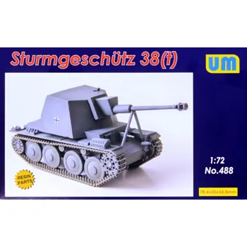 Plastikový model Unimodel 1/72 Sturmgeschütz 38(t)
